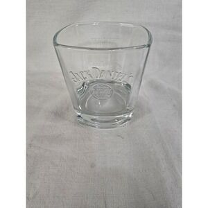 Jack Daniels Old No 7 Brand Whiskey Barware Rocks Glass Tumbler Square
